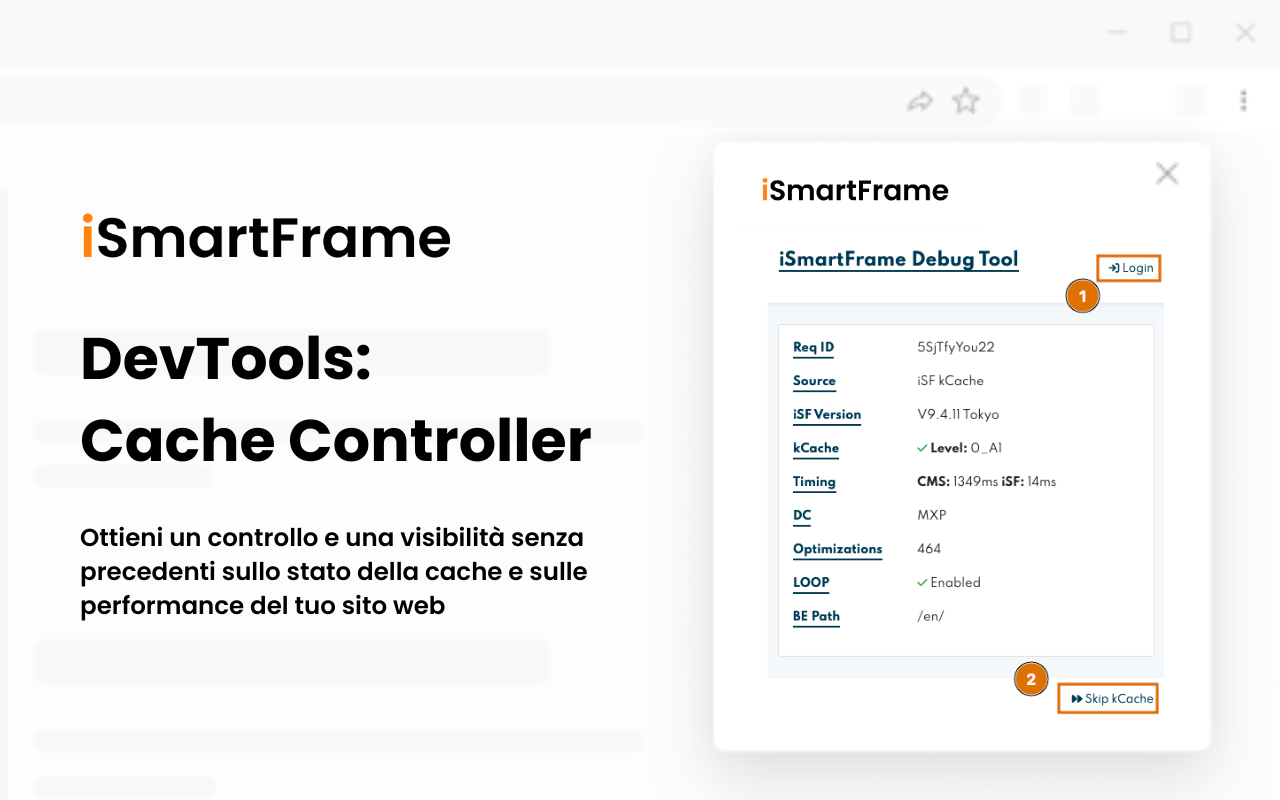 Available options for a logged out user