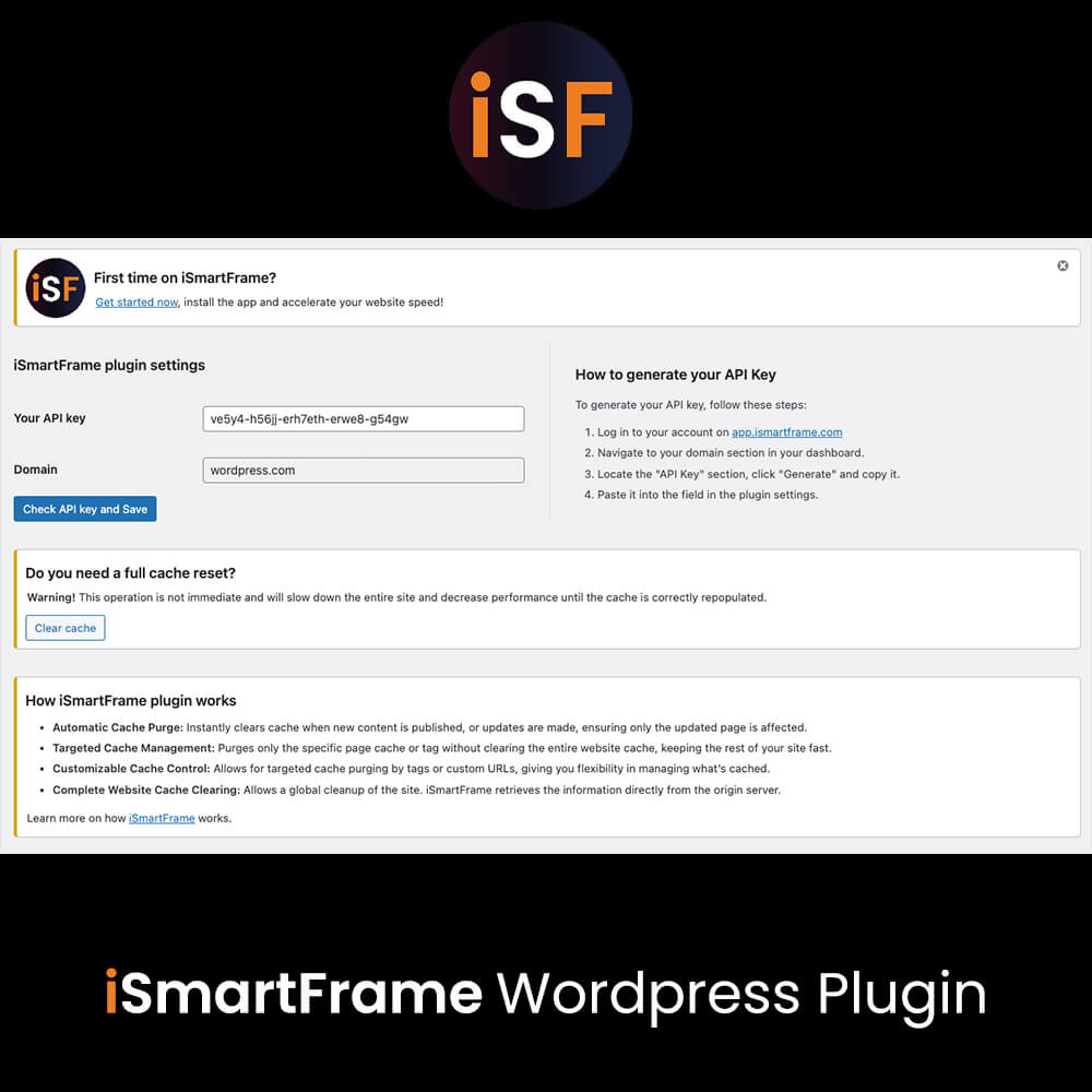 Plugin iSmartFrame per Wordpress