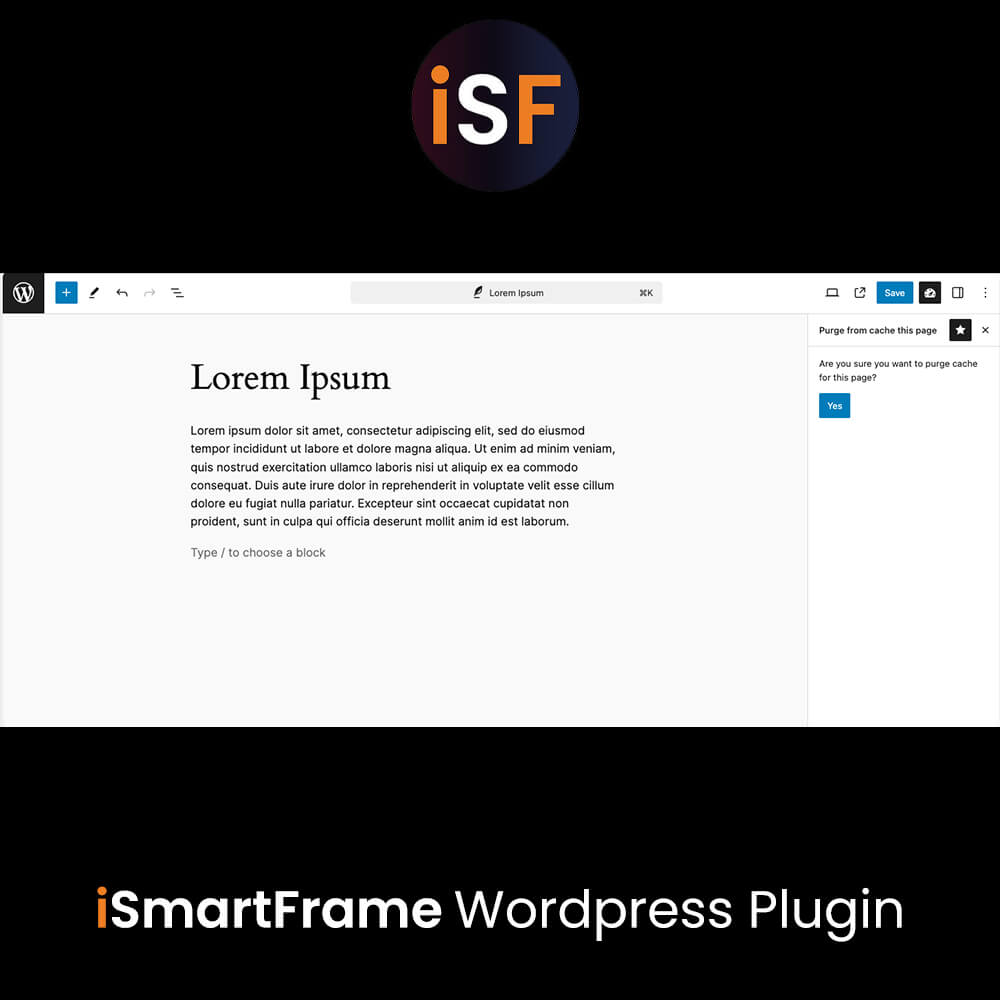 Plugin iSmartFrame per Wordpress