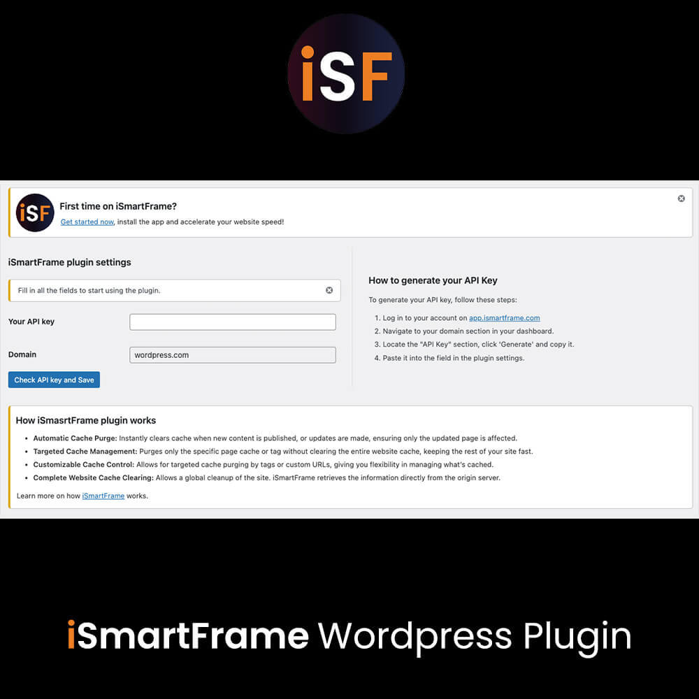 Plugin iSmartFrame per Wordpress